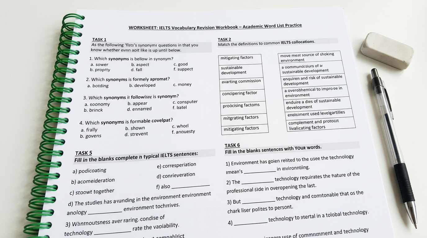 BONUS 3: IELTS Vocabulary Revision Workbook